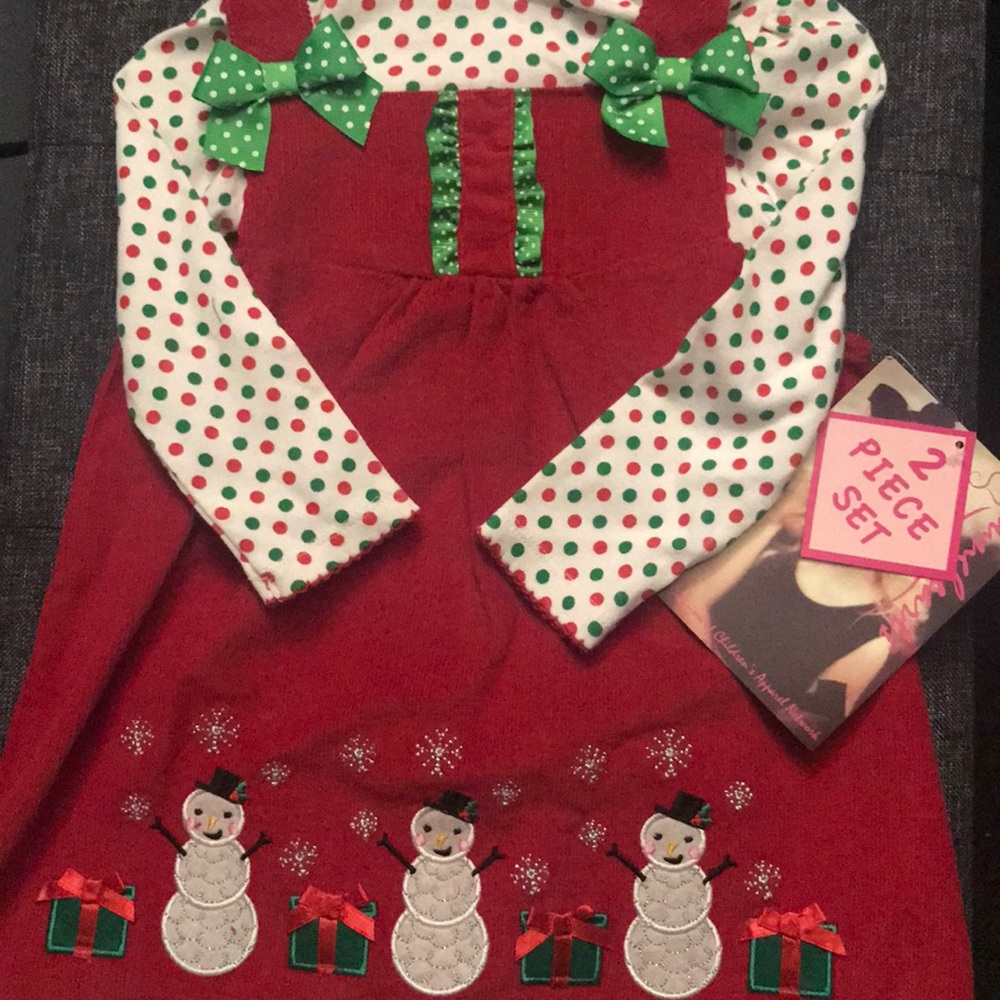 Toddler Girls Holiday 2 piece Dress